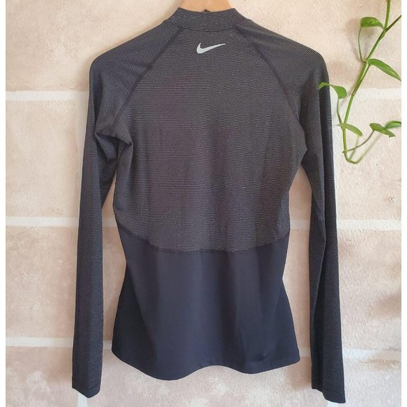 Nike Pro Warm Sparkle Long-Sleeve Top Sz M - Picture 3 of 7